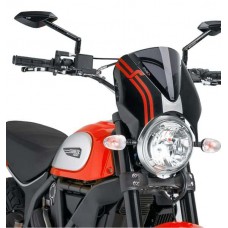RETROVISION FOR DUCATI SCRAMBLER BLACK - D.SMOKE RETROVISION FOR DUCATI SCRAMBLER BLACK - D.SMOKE